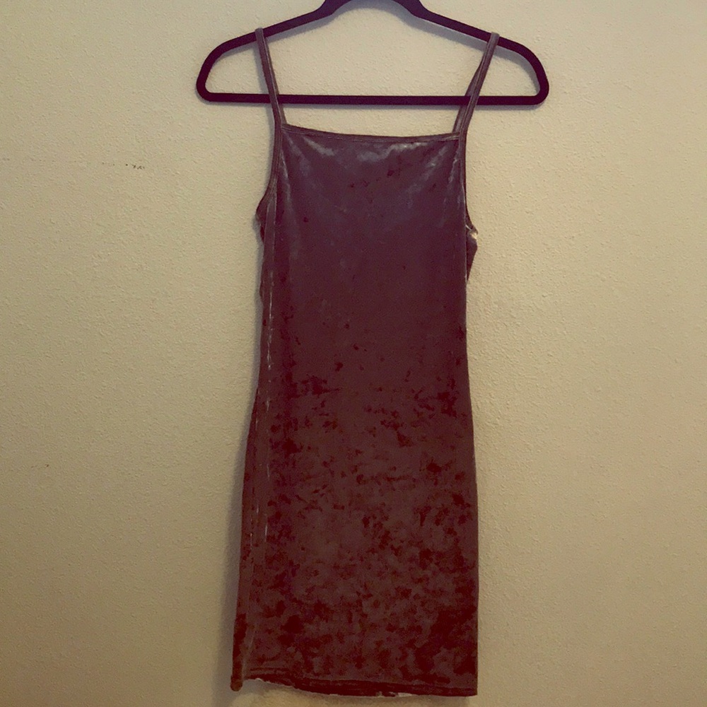 Crushed velvet silver billabong body con dress